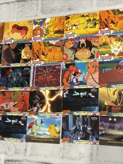 Topps Pokemon Lot 40 Cards Mewtwo Strikes Back, Pikachu’s Vacation LP Blue Logos - Image 3