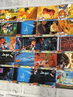 Topps Pokemon Lot 40 Cards Mewtwo Strikes Back, Pikachu’s Vacation LP Blue Logos - Image 4