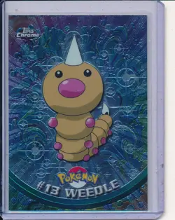 2000 TOPPS CHROME POKEMON T.V. #13 WEEDLE - Image 1
