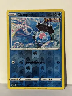 Clamperl Reverse Holo 065/264 SWSH08: Fusion Strike NM Pokemon Fast Ship - Image 1