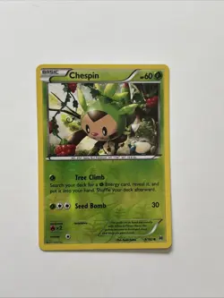 Chespin (9) 9/162 Rev Reverse Holo XY Breakthrough Pokemon NM - Image 1