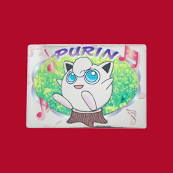 JIGGLYPUFF (PURIN)--JAPANESE MEIJI EMBOSSED PROMO FOIL POKEMON CARD - Image 1