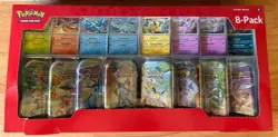 Lot (2) Pokemon TCG: Prismatic Evolutions 8-Pack Mini-Tins Promos Costco Bundle - Image 2