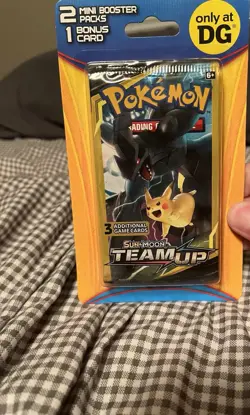 Pokemon Team Up Sealed 2 Pack Mini Blister Dollar General Zekrom Pikachu Gx - Image 1