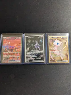 Pokemon TCG 151 UPC Promo Set Mew 053, Mewtwo 052, Metal Mew 205 Near Mint! - Image 1