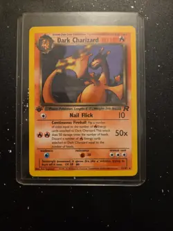 Pokemon TCG Dark Charizard 1st Edition Non-Holo Rare 21/82 - Image 1