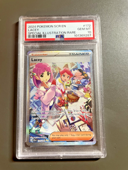 2024 POKEMON SCR EN-STELLAR CROWN #172 LACEY SPECIAL ILLUSTRATION RARE PSA 10 - Image 1