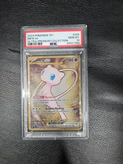 2023 Pokemon 151 Ultra-Premium Collection Mew EX Gold Metal #205 PSA 10 - Image 1