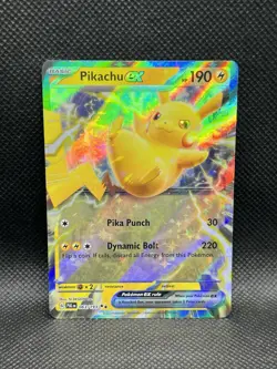 Pikachu ex 063/193 DOUBLE RARE HOLO Paldea Evolved Pokemon English Sv02 Foil - Image 1
