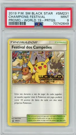 Champion's Festival - PRTGS. - World Championships 2019 - SM231 - PSA 9 Pokemon - Image 1