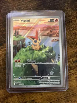 Pokemon TCG Victini SVP 208 Black Star Promo Illustration Near Mint Condition - Image 1