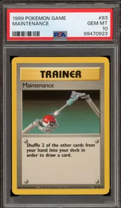 Pokemon Maintenance Base Set Unlimited #83 PSA 10 Gem Mint - Image 1