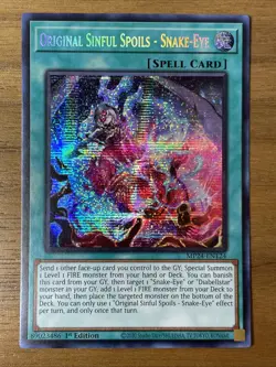 Yu-Gi-Oh - Original Sinful Spoils Snake-Eye - MP24-EN124 - Prismatic Secret Rare - Image 1