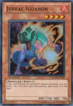 Jurrac Iguanon - HA03-EN007 - Super Rare - 1st Edition - Yu-Gi-Oh! - Image 1