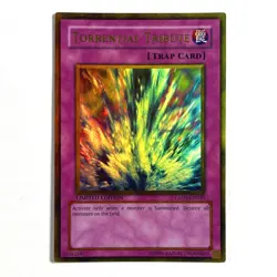 Torrential Tribute LP Limited Ed Gold Rare GLD1-EN040 Yu-Gi-Oh! TCG See Photos - Image 1