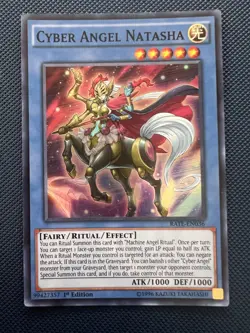 Yugioh Cyber Angel Natasha RATE-EN036 Super Rare 1st Editon NM - Image 1