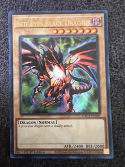 Yugioh Red-Eyes Black Dragon HAC1-EN003 Ultra Rare 1st Edition NM - Image 1