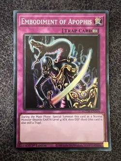 Yugioh Embodiment of Apophis MZTM-EN104 Collector's Rare 1st Edition NM - Image 1