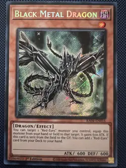 Yugioh Black Metal Dragon RA04-EN016 Secret Rare 1st Editino NM - Image 1