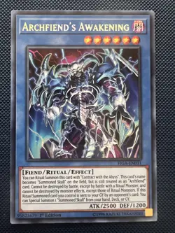Yugioh Archfiend’s Awakening FIGA-EN031 Secret Rare 1st Edition NM - Image 1