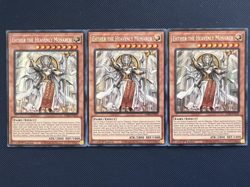 3X Yugioh Ehther The Heavenly Monarch Ra04-En018 Secret Rare 1st Edition NM - Image 1