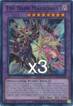 3x Yugioh The Dark Magicians RA04-EN054 Super Rare 1st Ed NM - Image 1