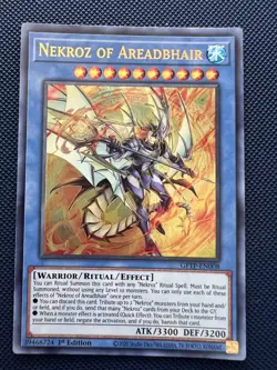 Yugioh Nekroz of Areadbhair GFTP-EN008 Ultra Rare 1st Edition NM - Image 1