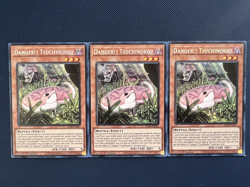 3X Yugioh Danger!U TsuchinokoU RA04-EN027 Secret Rare 1st Edition NM - Image 1