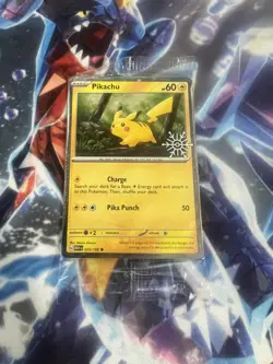 Pikachu 025/165 Holiday Calender Sealed Promo Pokemon Trading Card Game - Image 1