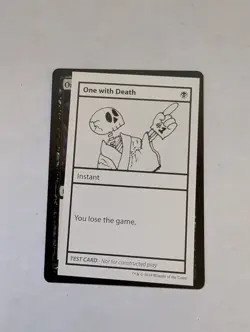 One with Death (2021 Edition) [Mystery Booster Playtest Cards] Magic MTG - Image 1
