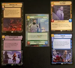 Star Wars Unlimited - 5 Card Rare & Hyperspace Foil Lot - TWI - NM - - Image 1