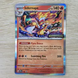 STAFF PROMO NM Infernape 116 Twilight Prerelease Stamped SVP Holo Pokemon Card - Image 1