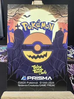 2025 POKEMON HALLOWEEN Trick Or Trade Prisma Cards Gengar Charizard Arceus - Image 3