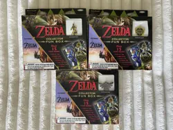 The Legend of Zelda Collector's Fun Box - 15 Trading Cards, Tag & Pin Lot Of 3 - Image 1