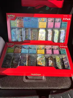 Pokemon Prismatic Evolutions 8 Mini-Tins with Promo Cards Costco 2-Pack - Sealed - Image 1