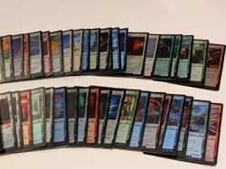 COMPLETE Final Fantasy MTG Common/Common Land FOIL Set (90 Cards) No Borderless - Image 3