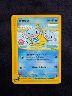 Wooper 117/147 - Aquapolis E Reader Pokemon TCG WOTC Card - Image 1