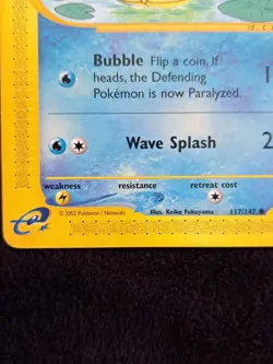 Wooper 117/147 - Aquapolis E Reader Pokemon TCG WOTC Card - Image 3