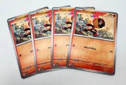 Charcadet 032/191 x4 4x Pokemon Card 2024 Surging Sparks Playset - Image 1