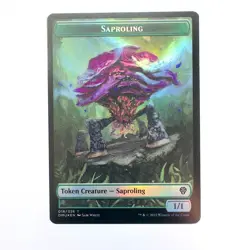 Saproling / Cat Warrior Token - MTG - Dominaria United - NM Foil - Image 1