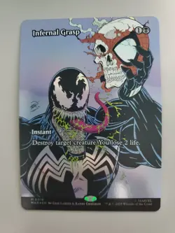 MTG Infernal Grasp Marvel Eternal Foil Borderless Mythic - Image 1
