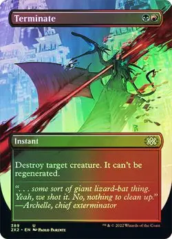 Terminate Foil Borderless Double Masters 2022 NM MTG - Image 1