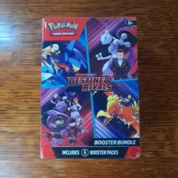 Pokemon TCG Scarlet & Violet Destined Rivals Booster Bundle Minor Dent In Packag - Image 1