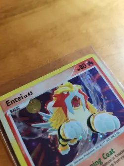 Entei 4/132 Secret Wonders Holo Rare 2007 Pokemon TCG Card LP - Image 2