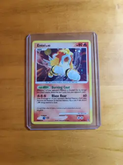 Entei 4/132 Secret Wonders Holo Rare 2007 Pokemon TCG Card LP - Image 4