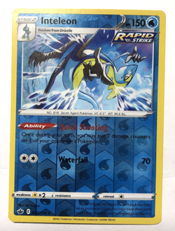 Inteleon 043/198 Chilling Reign Pokemon REVERSE HOLO Rare LIGHTLY PLAYED LP - Image 1