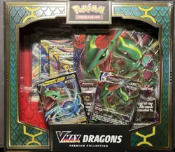 Pokemon TCG Vmax Dragons Premium Collection Sealed Box! See Description! - Image 1
