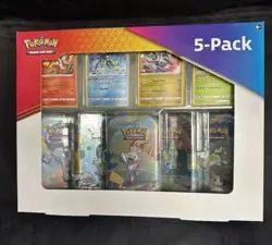 Costco Pokemon 5 Pack Galar Pals Mini Tins- Evolving Skies and Brilliant Stars - Image 1