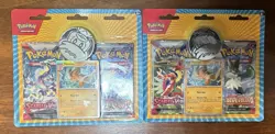 2 Pokemon TCG Scarlet & Violet + Paldea Evolved Blister Pack Pawmot Promo Sealed - Image 1