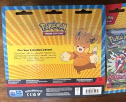 2 Pokemon TCG Scarlet & Violet + Paldea Evolved Blister Pack Pawmot Promo Sealed - Image 2